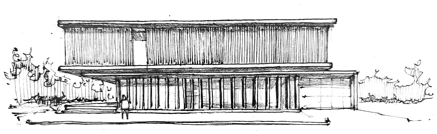 Croquis conceptual de la Casa PM